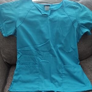 Turquoise Medical Scrub Top